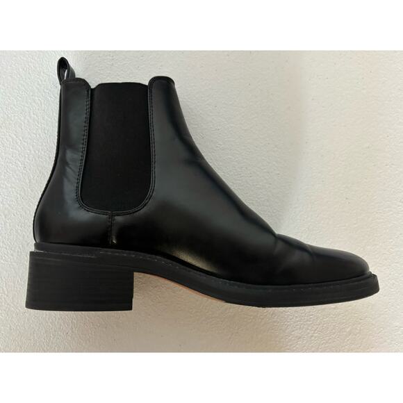 Zara Women's Boots Black EUC Chelsea Ankle Bootie EU Size 38 US 7.5–8 - Picture 6 of 15